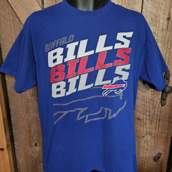 Vintage Buffalo Bills Majestic Mens L 2014 schedule T-shirt EUC - Picture 1 of 10